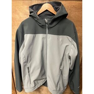 The North Face Mens Apex Bionic Softshell Hooded Jacket Grey Two Tone XXL 2XL